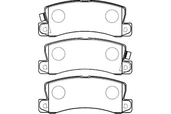 KAVO PARTS Комплект тормозных колодок, дисковый тормоз BP-9094